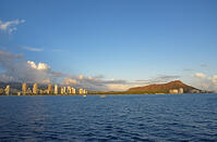 ワイキキビーチ沖からダイヤモンドヘッド [JIM110002752]