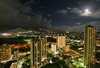 ホノルル市街　夜景 [JIM110002761]
