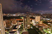 ホノルル市街　夜景 [JIM110002762]