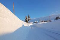 雪の十日町の様子　新潟県　十日町市 [MAS110007331]