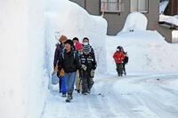 雪の登校　新潟県　十日町市 [MAS110007354]