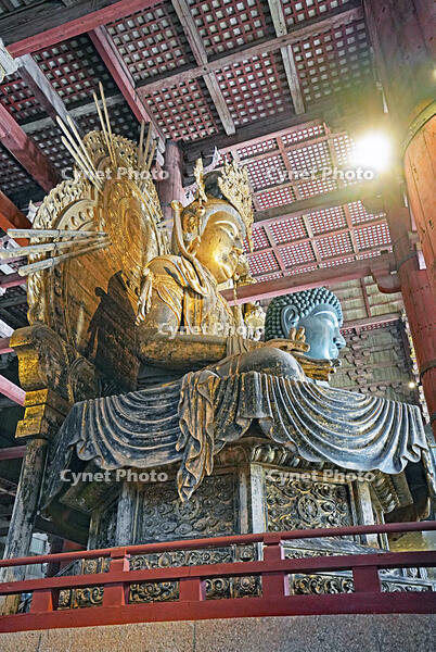 東大寺　大仏殿内部　虚空蔵菩薩坐像　(大仏向かって左側の像)　　奈良県　奈良市 [MAS110008864]