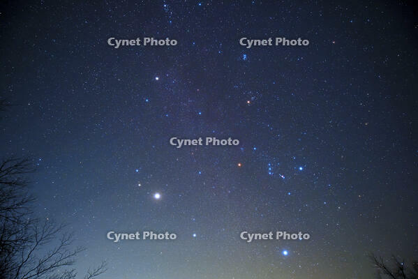 冬の大六角形　(ふたご座の輝星は木星)　2025.12.16　22h01m　群馬県　下仁田町 [MAS110009371]