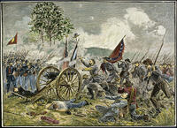 PICKETT'S CHARGE-BATTLE OF GETTYSBURG U.S. CIVIL WAR, 1863 CHARLES PROSPER SAINTON (1861-1914) [SPS110000012]