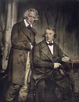 JACOB & WILHELM GRIMM CA. 1850 HERMANN BIOW (1810-1850 GERMAN) DAGUERREOTYPE [SPS110000013]