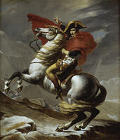 The First Consul Crossing the Alps (Napoleon) (Le Premier Consul Franchissant les Alpes) 1800 Jacques-Louis David (1748-1825/French) Musee du Louvre, Paris [SPS110000014]