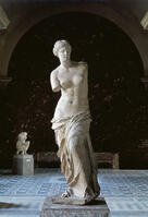 Venus de Milo 150 BCE Greek Art Marble Musee du Louvre, Paris, France [SPS110000038]