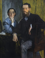 Edmondo and Therese Morbilli, about 1865 Oil on canvas Edgar Degas French, 1834-1917 [SPS110000047]