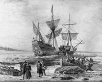 Landing of the Mayflower on 11th December 1620 [SPS110000051]