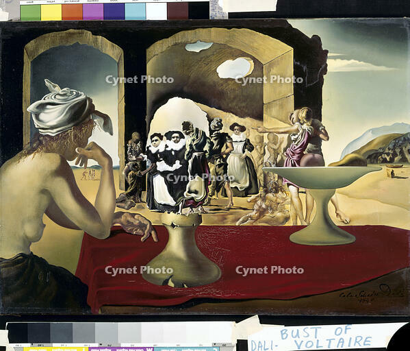 SLAVE MARKET WITH BUST OF VOLTAIRE BY SALVADOR DALI [SPS110000018]
