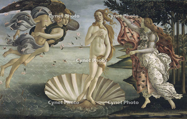 The Birth of Venus ca. 1484 Sandro Botticelli (1444-1510 Italian) Tempera on wood panel Galleria degli Uffizi, Florence, Italy [SPS110000039]