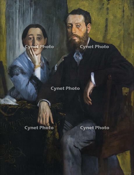 Edmondo and Therese Morbilli, about 1865 Oil on canvas Edgar Degas French, 1834-1917 [SPS110000047]