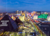 Las Vegas Strip View, Skyline, illuminated Las Vegas, Nevada, USA [AWL110001561]
