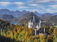 Neuschwanstein Castle, Schwangau, Allgau, Swabia, Bavaria, Germany [AWL110001673]