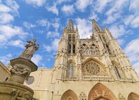 Spain, Castile and Leon, Burgos, Plaza de Santa Maria and Saint Mary of Burgos cathedral; UNESCO World Heritage site [AWL110001712]