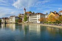 Thun with River Aare, Berner Oberland, Switzerland [AWL110001726]