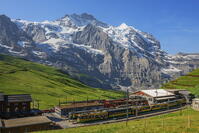 Kleine Scheidegg with Jungfrau, Berner Oberland, Grindelwald, canton Berne, Switzerland [AWL110001727]