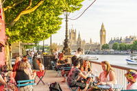 Big Ben and Houses of Parliament (UNESCO World Heritage Site), South Bank, London, England, Uk [AWL110001909]