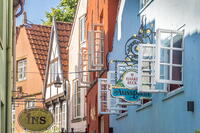 Colorful houses in the historic Schnoor district, Bremen, Germany [AWL110001929]