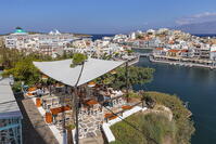 View of Voulismeni Lake, Agios Nikolaos, Lasithi, Crete, Greece [AWL110001935]