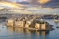 Senglea (L-Isla) - one of the Three Cities, Grand Harbour View as seen from Valletta, Senglea, Valletta, Malta [AWL110002025]