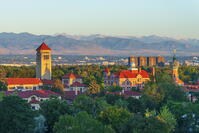 USA, Colorado, Denver, St. John Paul II Center for the New Evangelization, Rocky Mountains Front Range beyond [AWL110002067]