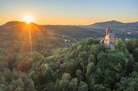 Berwartstein castle in Erlenbach near Dahn, Dahner Felsenland, Wasgau, Palatinate Forest, Rhineland-Palatinate, Germany [AWL110002091]