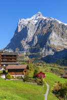 Grindelwald and Wetterhorn, Berner Oberland, Switzerland [AWL110002157]