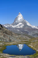 Lake Riffelsee with Matterhorn, Zermatt, Valais, Switzerland [AWL110002159]
