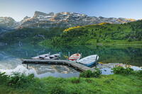 Engstlensee, Engstlenalp,  Gross Wendenstock and Reissend Nollen, Berner Oberland, Switzerland [AWL110002186]