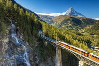 Mountain Train & Matterhorn, Zermatt, Valais Region, Switzerland [AWL110002204]