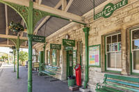 Old train station in the village of Corfe Castle, Dorset, England [AWL110002242]