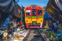 Maeklong Railway Market, Samut Songkhram, Bangkok, Thailand. [AWL110002258]