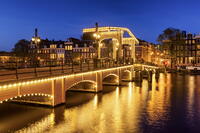 Skinny Bridge (Magere Brug), Amsterdam, Holland, Netherlands [AWL110002466]