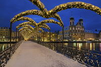 Switzerland, Canton Lucerne, Christmas lights [AWL110002512]