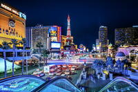 Strip View at Night, Las Vegas, Nevada United States, USA [AWL110002535]