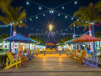 Lauderdale by the Sea with christmas Decorations and Christmas Tree, Christmas by the Beach Lauderdale by the Sea, Fort Lauderdale, Florida, USA [AWL110002545]