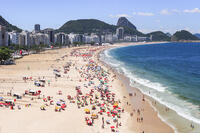 Aerial view of Copacabana beach, Rio de Janeiro, Brazil [AWL120000049]