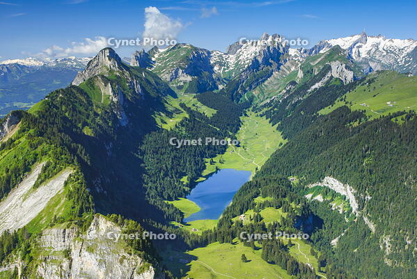 View from Hoher Kasten, Canton of Appenzell and St. Gallen, Switzerland [AWL110001269]