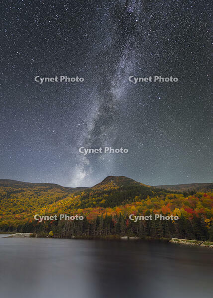 Milky Way over Beaver Pond, White Mountain National Forest, Kinsman Notch, North Woodstock, New Hampshire, USA [AWL110001504]