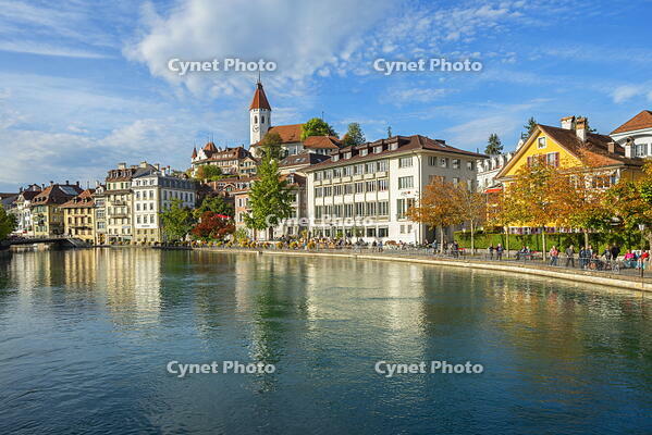 Thun with River Aare, Berner Oberland, Switzerland [AWL110001726]