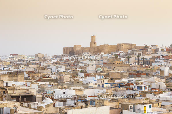 Tunisia, Sousse, View across madina towards archaeological museum [AWL110001736]