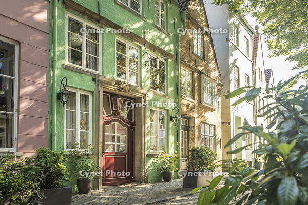Traditional cafe in the historic Schnoor district, Bremen, Germany [AWL110001927]