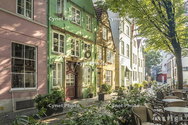 Traditional cafe in the historic Schnoor district, Bremen, Germany [AWL110001928]