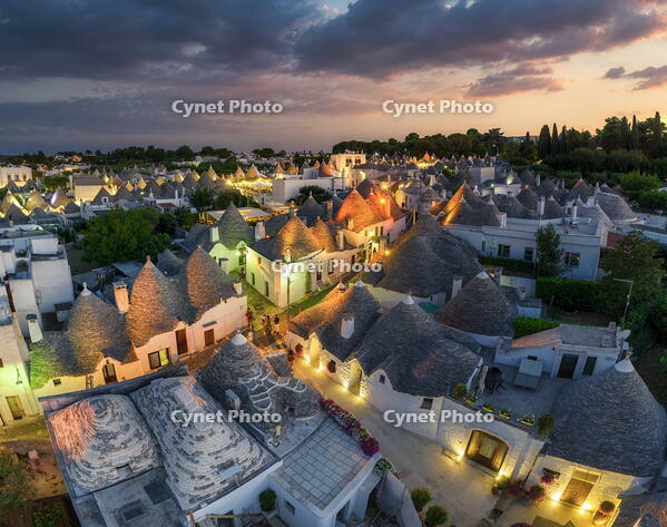 Italy. Basilicata, Matera, Sassi (Unesco world heritage site)evening [AWL110001942]