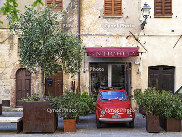 Vintage Fiat in Pitigliano, Grosseto, Tuscany, Italy [AWL110001947]