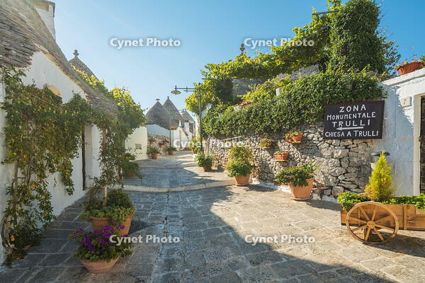 Alleys of Alberobello, province of Bari, Apulia, Italy [AWL110001948]