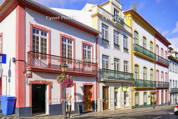 Angra do Heroismo, a UNESCO World Heritage Site. Terceira, Azores islands, Portugal [AWL110002048]