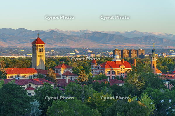 USA, Colorado, Denver, St. John Paul II Center for the New Evangelization, Rocky Mountains Front Range beyond [AWL110002067]