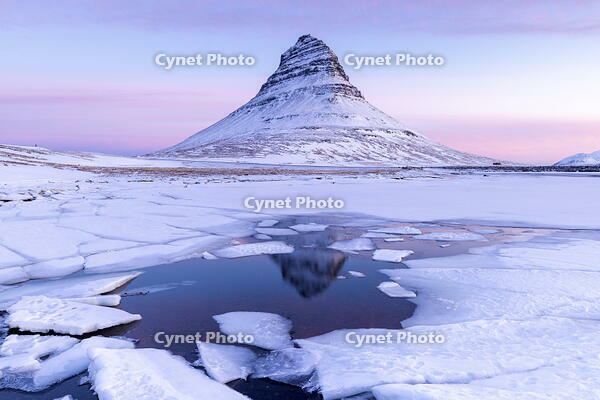 Kirkjufellsfoss waterfall, Snaefellsnes peninsula, Vesturland region, Iceland [AWL110002092]